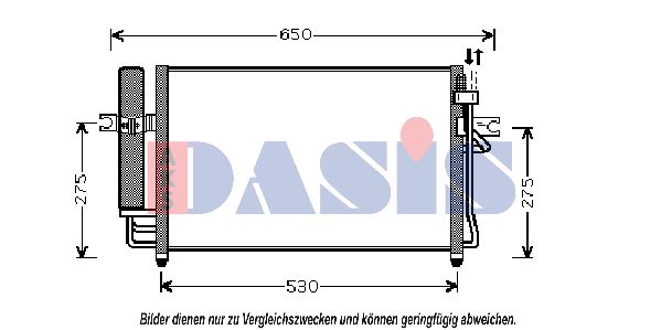 AKS DASIS Конденсатор, кондиционер 562007N